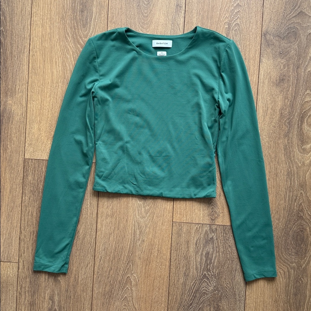 Babaton Green Long Sleeve Top